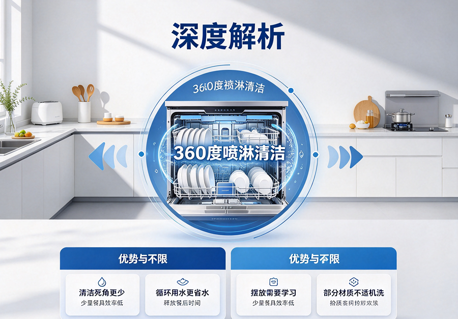 一文读懂洗碗机：工作原理、优势与适用家庭