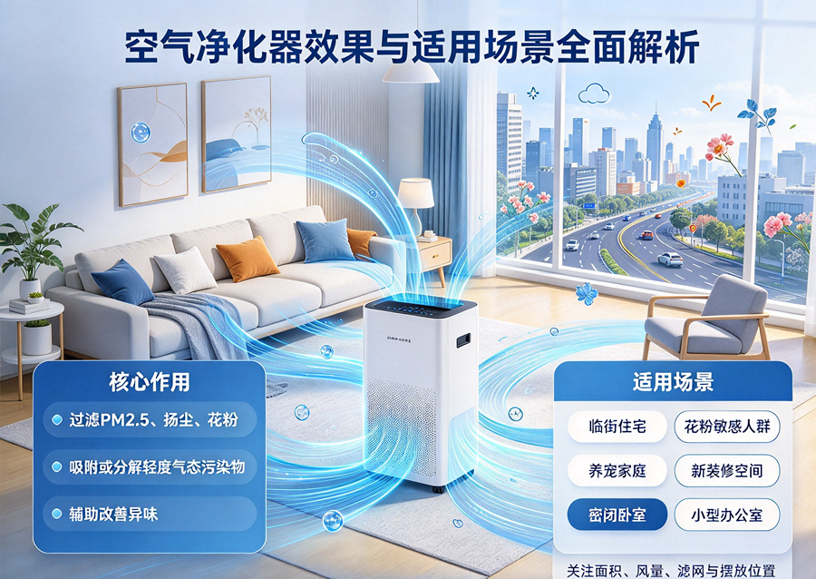 空气净化器真实效果｜哪些场景用才合适？