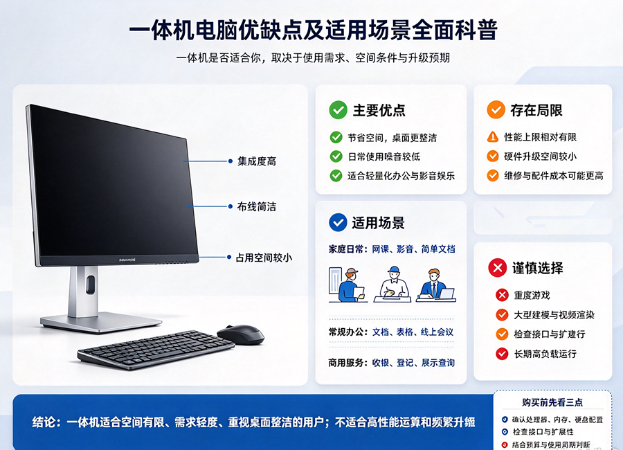 一体机电脑好不好用？看完再决定入手