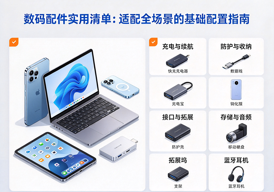 数码配件怎么选：从“能用”到“好用”的实用清单
