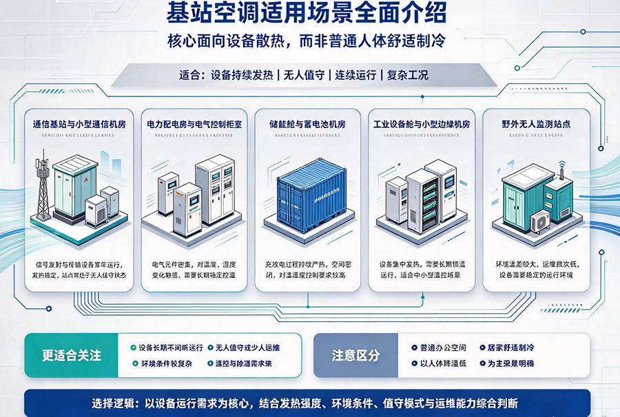 找准使用环境：基站空调适用场景一览