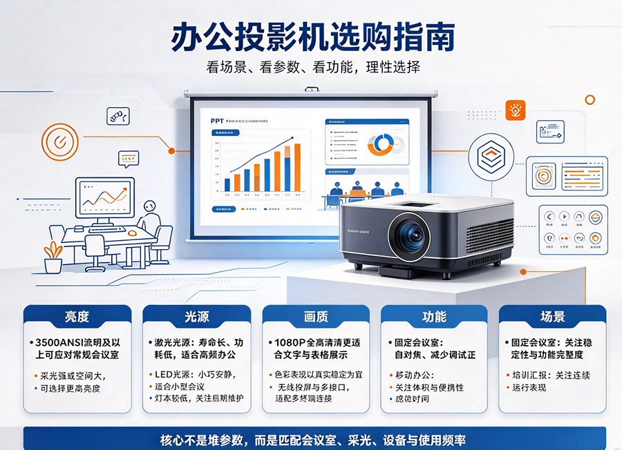 办公投影机选购：以场景为本，合适优先