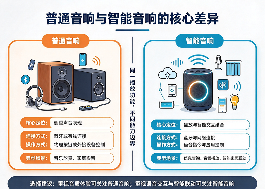 从硬件到场景：普通音响与智能音响的本质差异