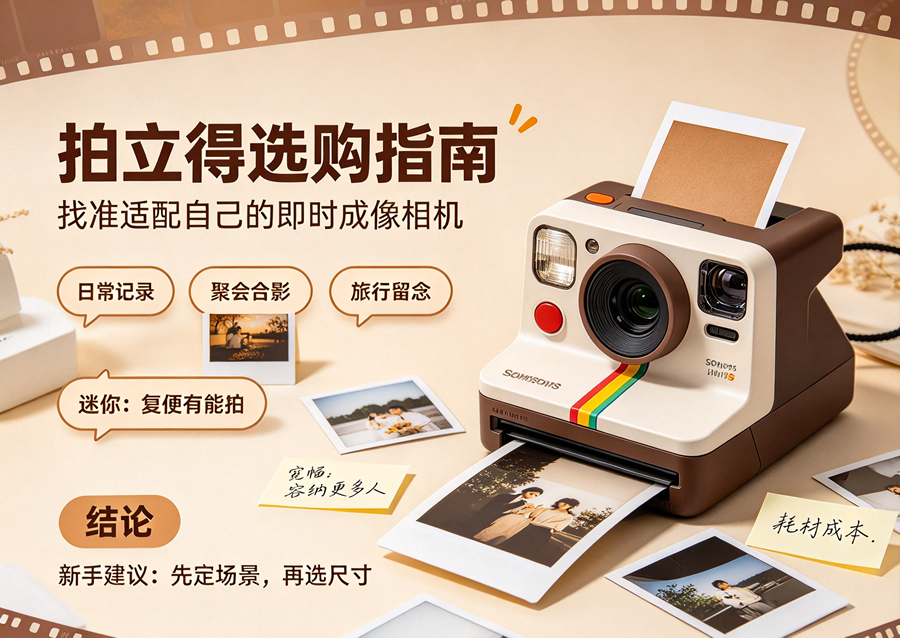 拍立得选购指南：新手如何选到适合自己的即时相机