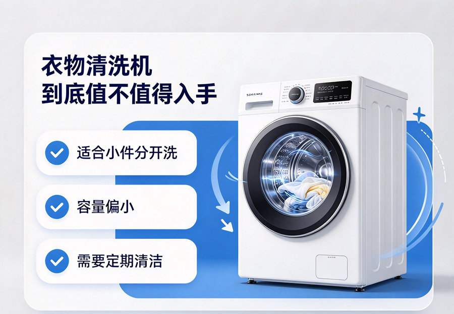 小件衣物不想手洗？聊聊衣物清洗机实用价值