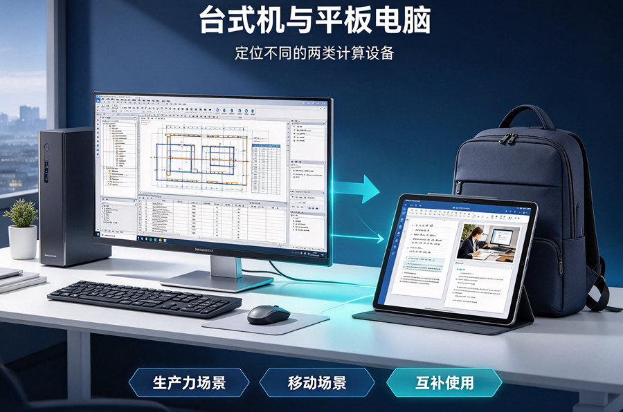 台式机与平板电脑：定位有别，按需挑选