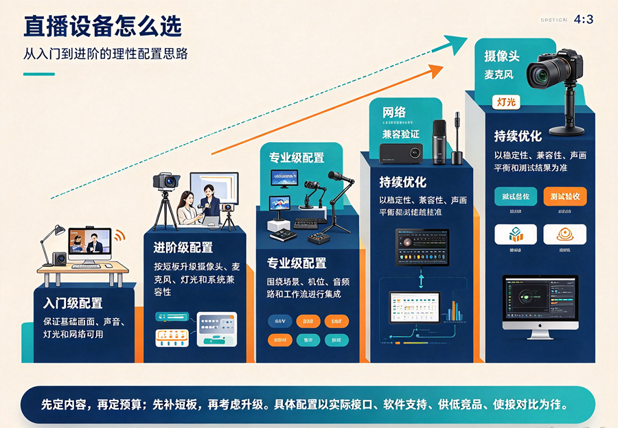 直播设备选购指南：从入门到进阶的理性配置思路