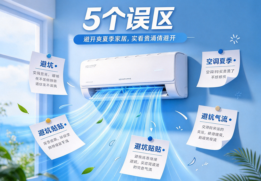 空调买贵了还不好用？这5个常见误区帮你避开