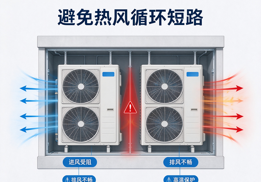 一个空调机位，怎么装下多台外机？装修前要吃透的核心要点