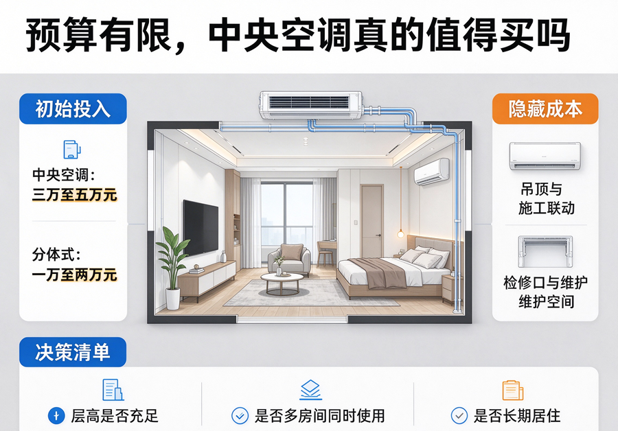 预算有限，中央空调真的值得买吗？一份理性的成本分析
