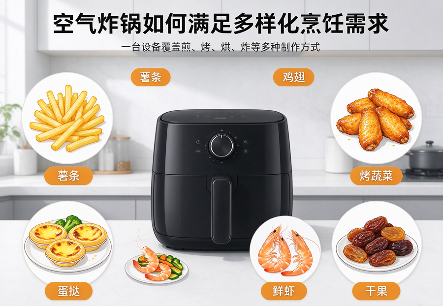 从烘焙到烧烤：空气炸锅如何满足多样化烹饪需求