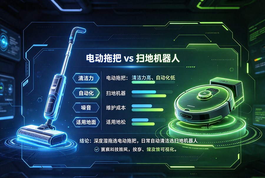 电动拖把还是扫地机器人？回到日常动线里看清洁需求